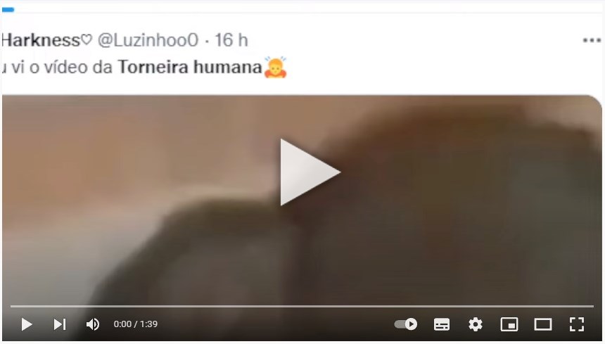 (Vazou) Vídeo-Link Portal Zacarias Torneira Humana Viral no Twitter