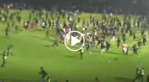 Watch The Full Videos of Stampede at Indonesian Soccer Game at Least 170 people dead and 180 injured The Videos Viral on Twitter and Youtube