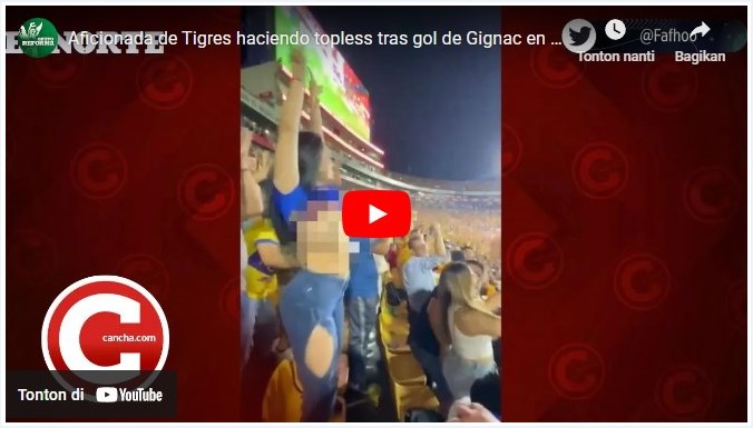 Link Video Completo Tiger Fan muestra sus senos Charms Moment Video Viral at The Arc De Triomphe